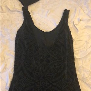 Black milk burned velvet maxi dress